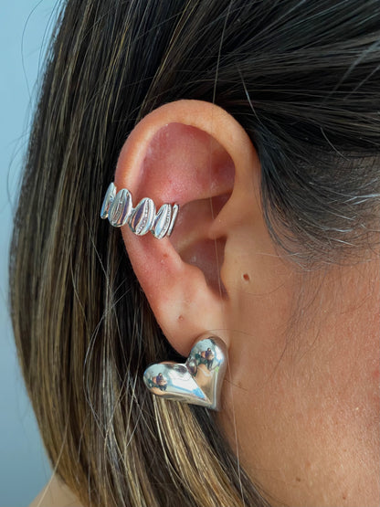 Ear Cuff Amaral Plateado