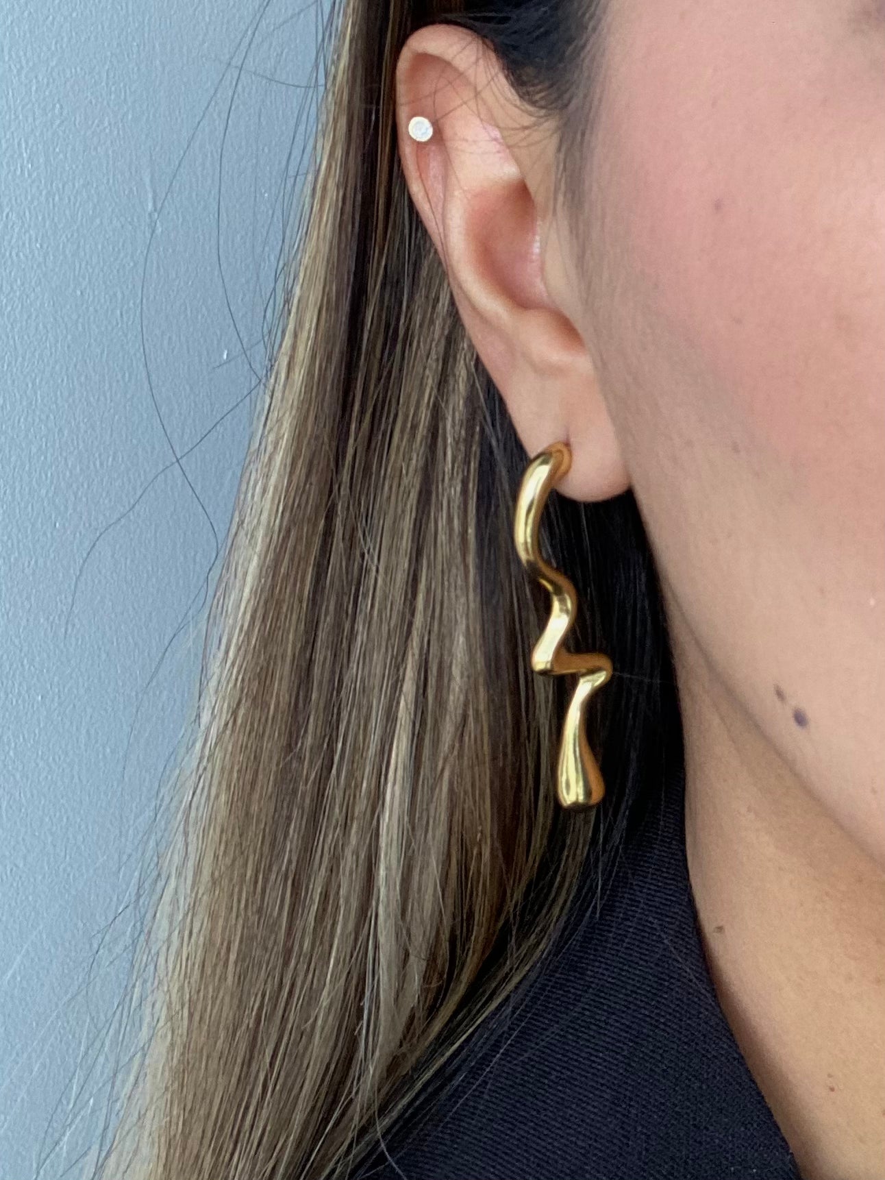 Aretes Romé Dorado